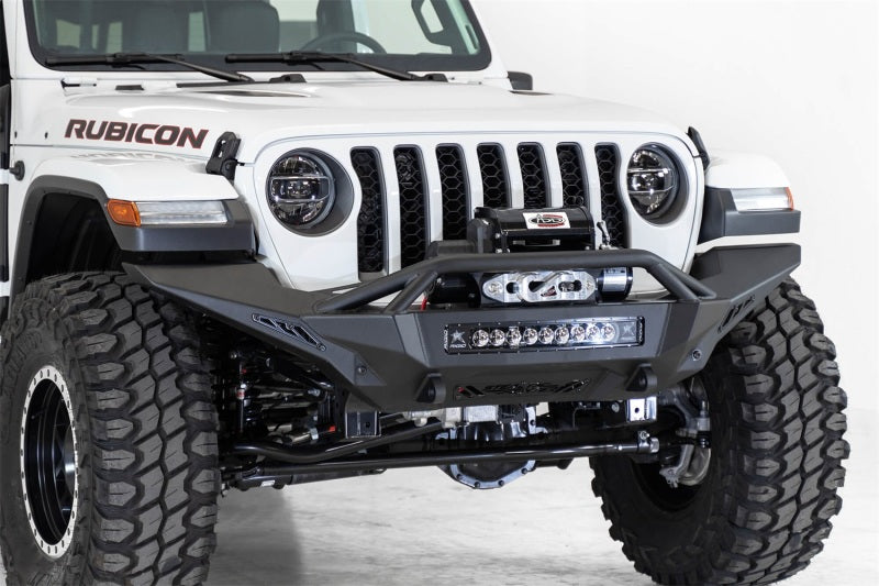 Addictive Desert Designs 2020 Jeep Gladiator JT Stealth Fighter Front Bump w/ Top Hoop & Winch Mount F961692080103 F961692080103 Photo - Primary