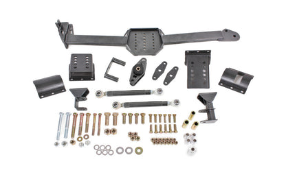 BMR 05-14 S197 Mustang Body Mount Watts Link Rod End/Poly w/ Adj. Axle Clamps - Black Hammertone WL006H WL006H Photo - Primary