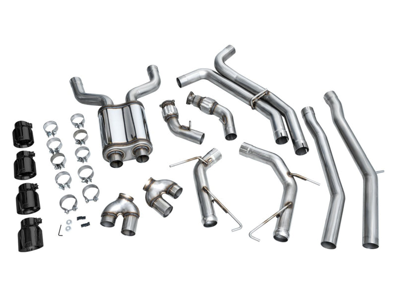 AWE Tuning 19-23 Audi C8 S6/S7 2.9T V6 AWD Track Edition Exhaust - Diamond Black Tips 3020-43109 3020-43109 Photo - out of package