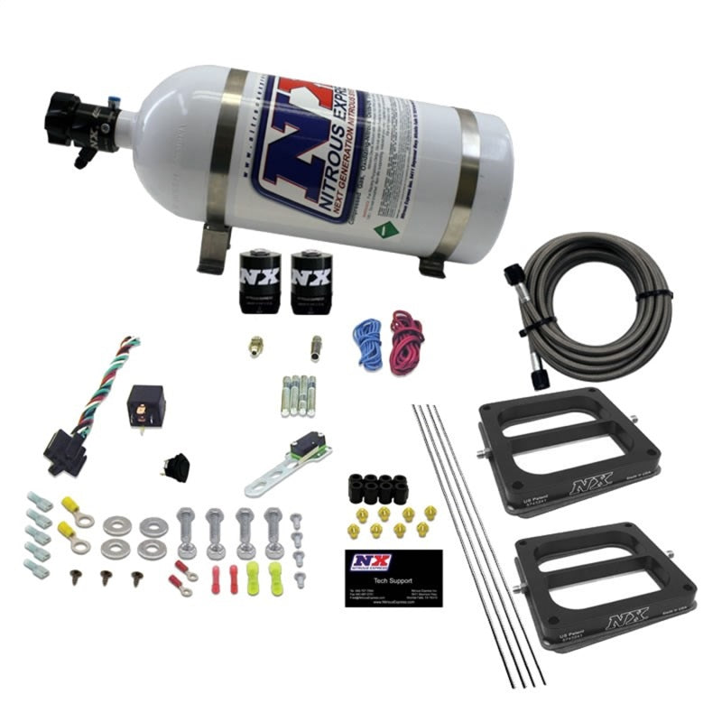 Nitrous Express Dual/Dominator/Gasoline Nitrous Kit (50-300HP) w/10lb Bottle 30270-10 30270-10 Photo - Primary