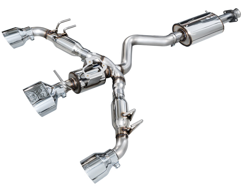 AWE Tuning AWE 23-24 Toyota GR Corolla Touring Edition Catback Exhaust - Chrome Silver Tips 3015-52472 3015-52472 Photo - Primary