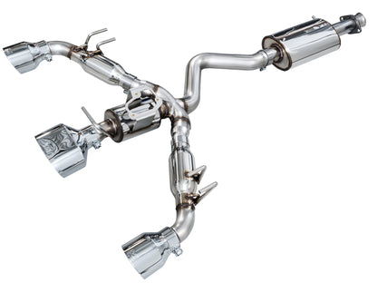 AWE Tuning AWE 23-24 Toyota GR Corolla Touring Edition Catback Exhaust - Chrome Silver Tips 3015-52472 3015-52472 Photo - Primary