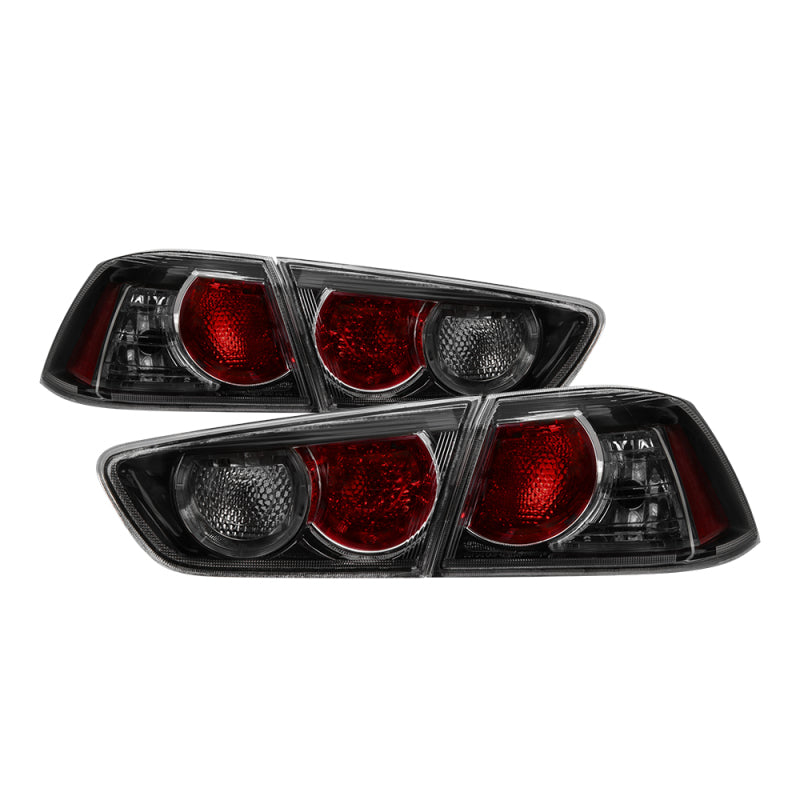 SPYDER xTune 08-15 Mitsubishi Lancer OE Style Tail Lights - Black Smoke ALT-JH-MLEVO08-BSM 9938771 9938771 Photo - Primary