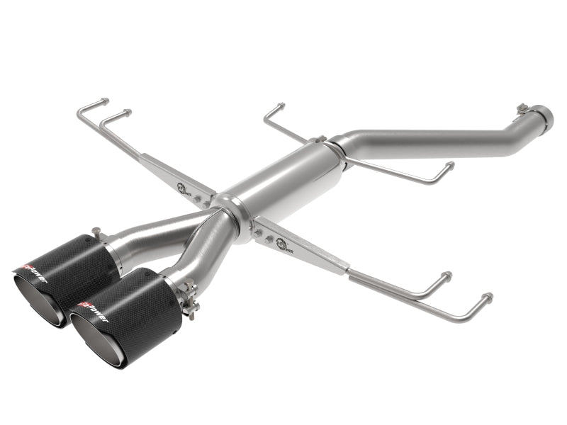 aFe Takeda 2.5in 304SS Axle-Back Exhaust System 17-19 Honda Civic Type R L4-2.0L (t) 49-36626-C 49-36626-C Photo - Primary