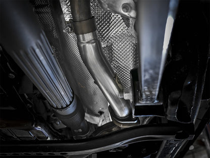 aFe Loop-Delete Down-Pipe, Twisted Steel, 2-1/2in, 409 Stainless Steel 48-48024 Photo - Mounted