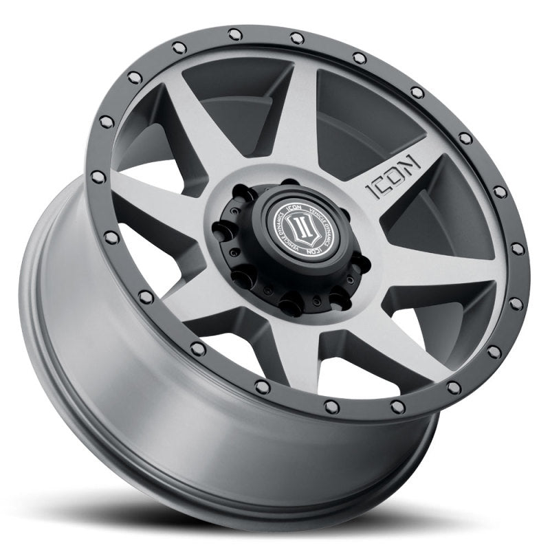 ICON Rebound 20x9 8x180 12mm Offset 5.5in BS Titanium Wheel 1820908955TT 1820908955TT Photo - Unmounted