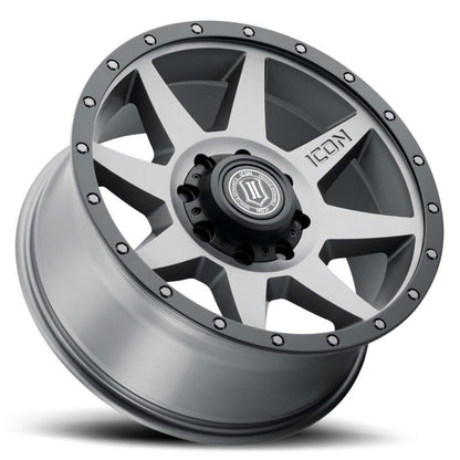 ICON Rebound 20x9 8x180 12mm Offset 5.5in BS Titanium Wheel 1820908955TT 1820908955TT Photo - Unmounted