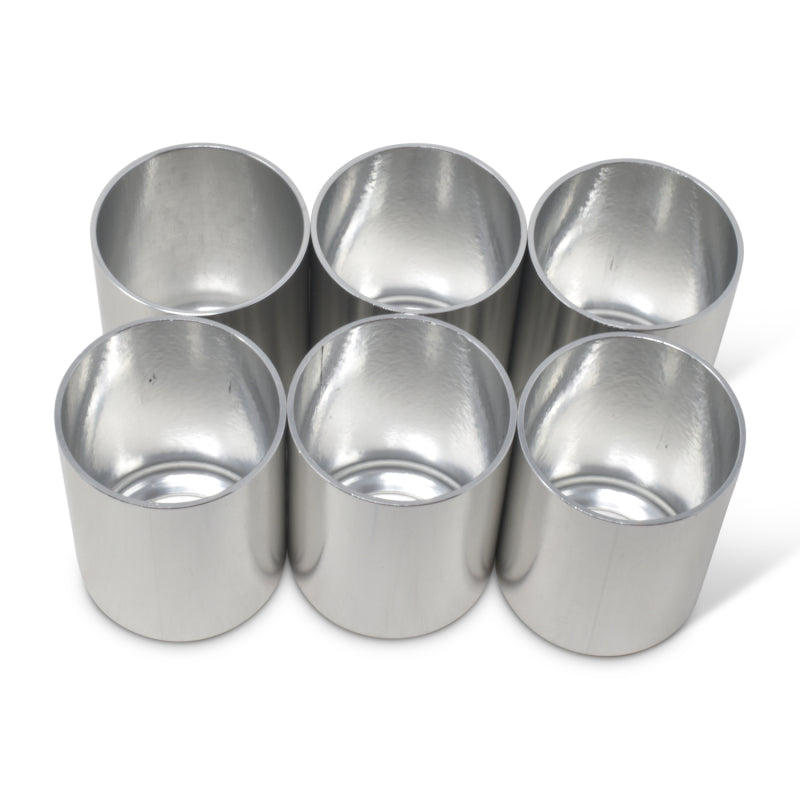 Russell Replacement Crimp Collars #8 Clear Anodized Qty of 6 610373 Photo - out of package