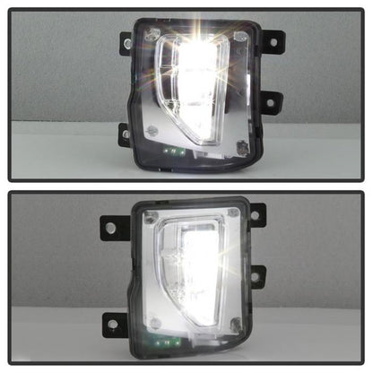 Spyder 16-18 Chevy Silverado 1500 OEM Style Full LED Fog Light w/Switch - Clear (FL-CSIL16-LED-C) 9043215 9043215 Photo - Unmounted
