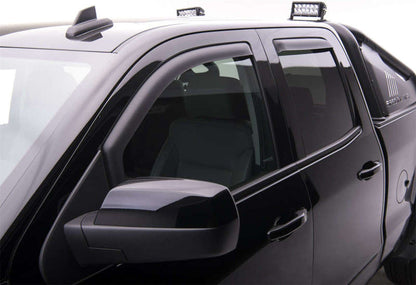 EGR 14+ Chev Silverado/GMC Sierra Crw Cab In-Channel Window Visors - Set of 4 - Matte (571775) 571775 571775 Photo - lifestyle view