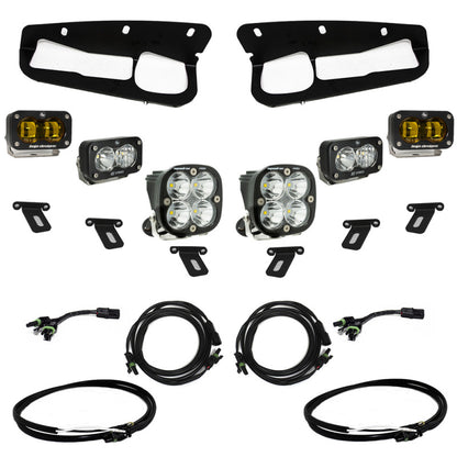 Baja Designs 21-22 Ford Bronco w/Steel Bumper S2 SAE Pro Fog Pocket Light Kit - Amber 448179 448179 User 1
