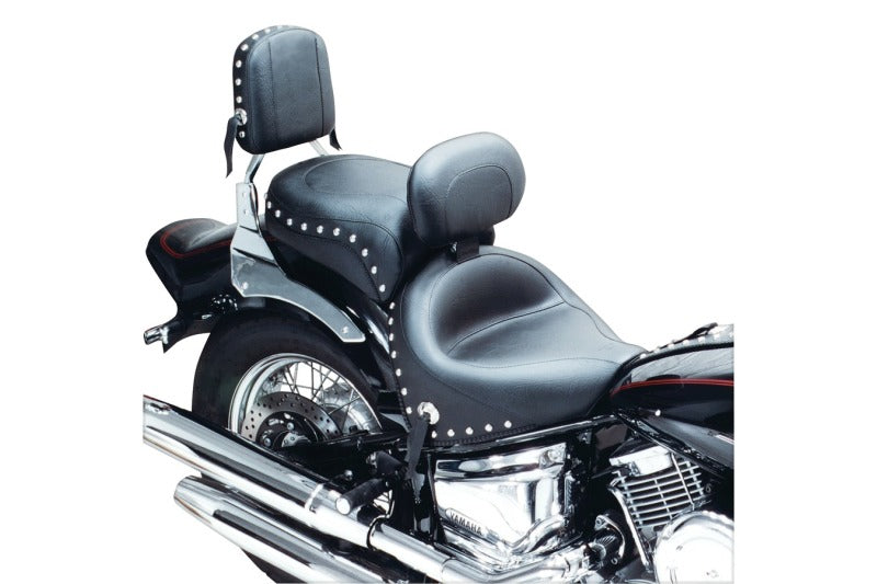Mustang Motorcycle Mustang Yamaha Sissy Bar Pad (7.5 inch x 9 inch) w/Studs- Black 75135 75135 Photo - Primary