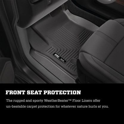 Husky Liners 07-12 Chevy Silverado/GMC Sierra Extended Cab WeatherBeater Combo 98211 Photo - Mounted
