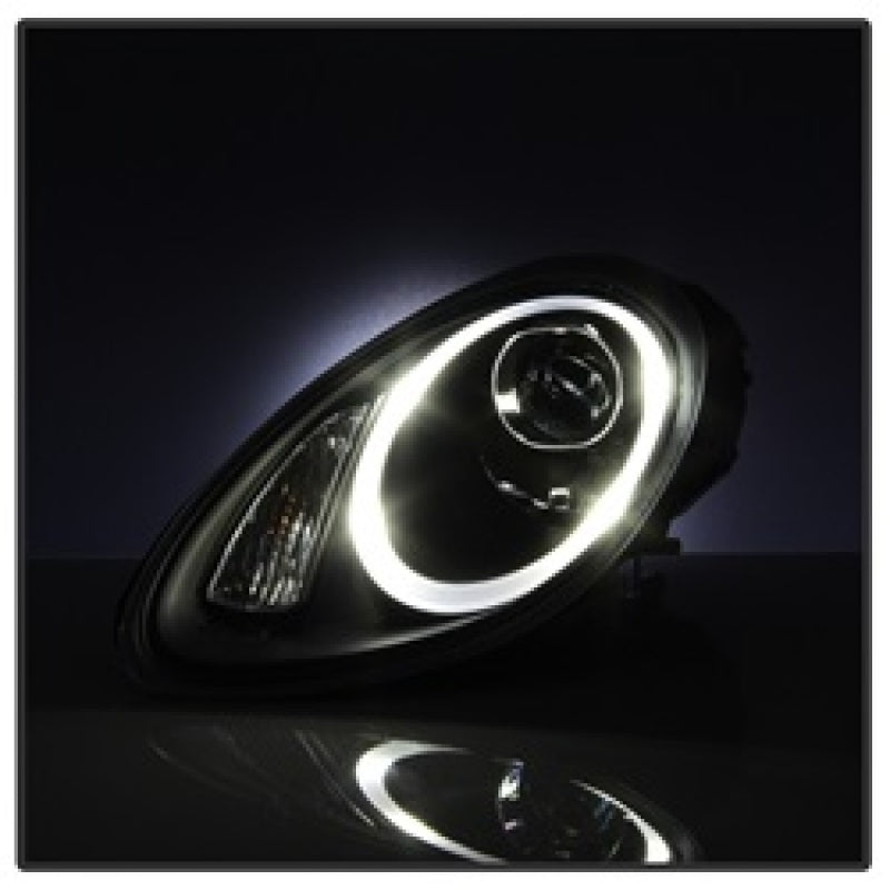 Spyder Porsche Cayman 05-08 Headlights - Halogen Model Only - DRL LED - Black PRO-YD-P98705-DRL-BK 5083197 5083197 Photo - Unmounted