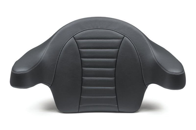Mustang Motorcycle Mustang 14-21 HD FL Touring Extended Arm Wrap-Around Backrest Deluxe - Black w/Grey Stitching 79014GM 79014GM User 1