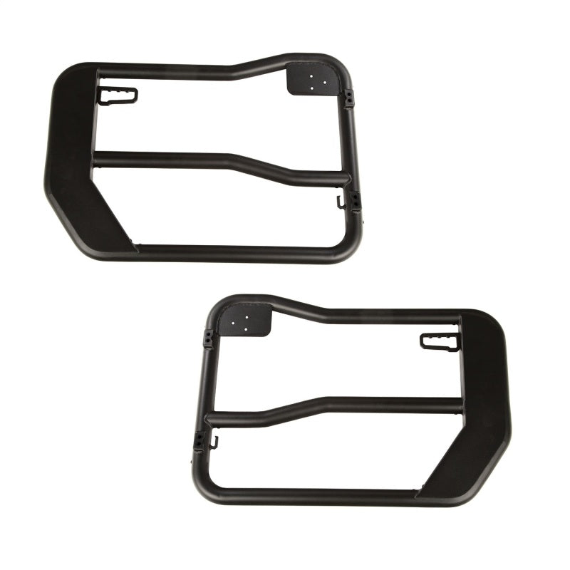 Rugged Ridge Tube Doors Kit, Front, Textured Black, Mirrors; 18-18 Jeep Wrangler JL 11509.15 Photo - Primary