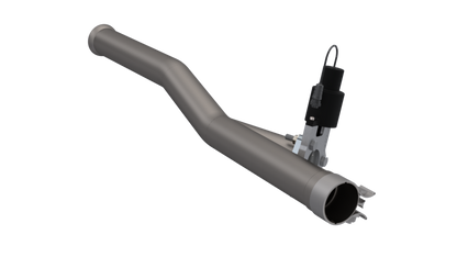 QTP 2018 Jeep Wrangler JL 4DR 2.5in 304SS Aggressor Cutout Mid Pipe 525018 525018 Photo - Primary