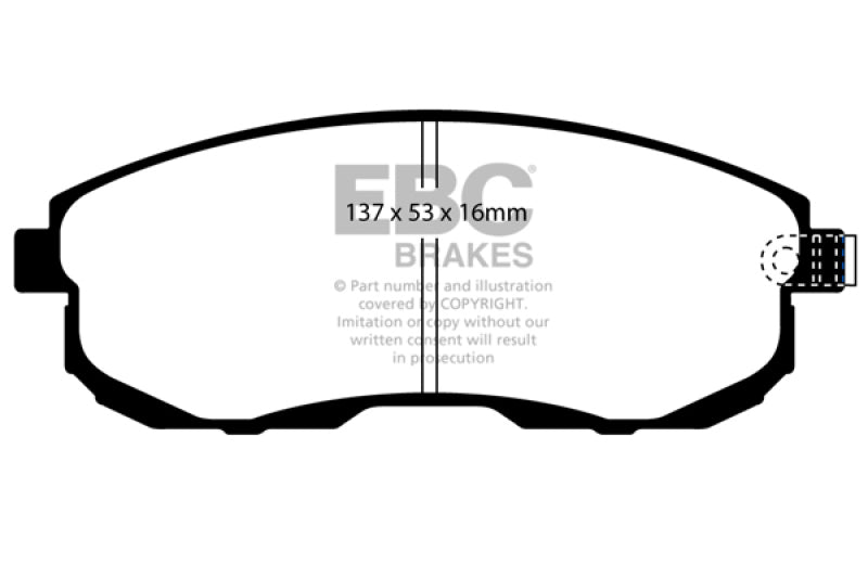 EBC Disc Brake Pad Set DP41636R Photo - Primary