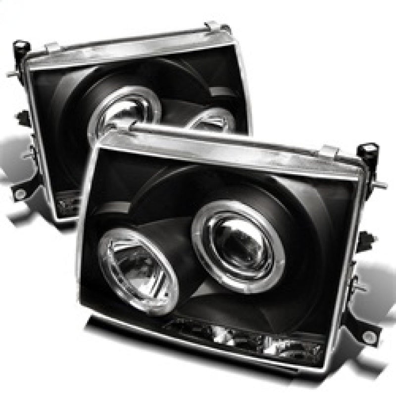 Spyder Toyota Tacoma 97-00 Projector Headlights LED Halo LED Black High H1 Low H1 PRO-YD-TT97-HL-BK 5011947 5011947 Photo - Primary