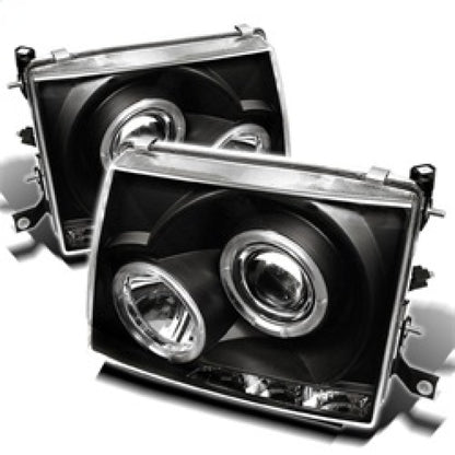 Spyder Toyota Tacoma 97-00 Projector Headlights LED Halo LED Black High H1 Low H1 PRO-YD-TT97-HL-BK 5011947 5011947 Photo - Primary