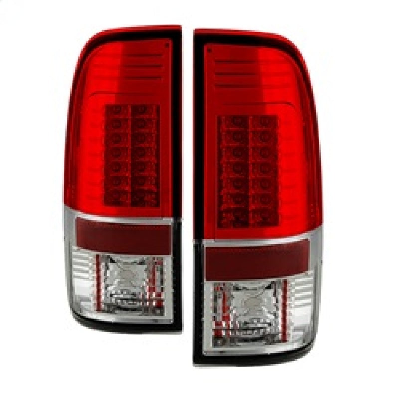 Spyder Ford Super Duty 08-15 Version 2 LED Tail Lights Red Clear ALT-YD-FS07-LED-G2-RC 5029195 5029195 Photo - Primary