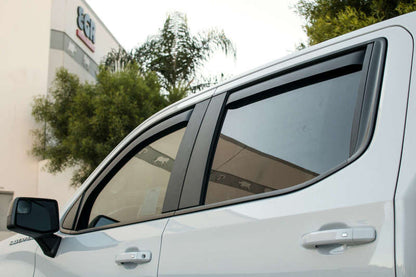 EGR 2019 Chevy 1500 Crew Cab In-Channel Window Visors - Dark Smoke 571691 571691 Photo - Mounted