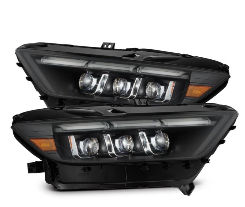 AlphaRex 15-17 Ford Mustang NOVA LED Proj Headlights Black w/Activ Light/Seq Signal/Switch DRL 880262 880262 Photo - Primary