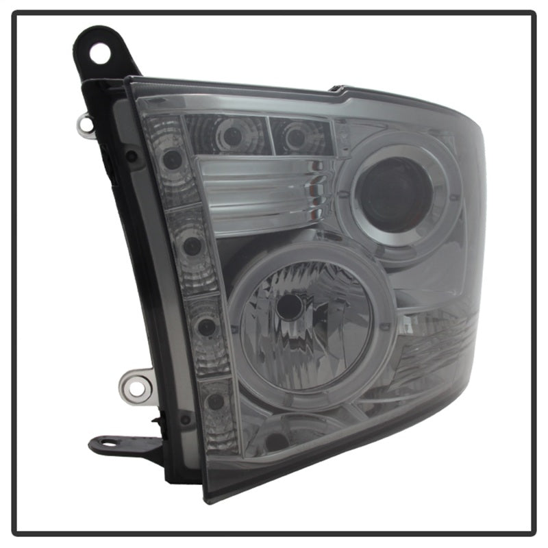 Spyder Dodge Ram 1500 09-14 10-14 Projector Headlights Halogen- LED Halo LED- Smke PRO-YD-DR09-HL-SM 5010056 5010056 Photo - Unmounted