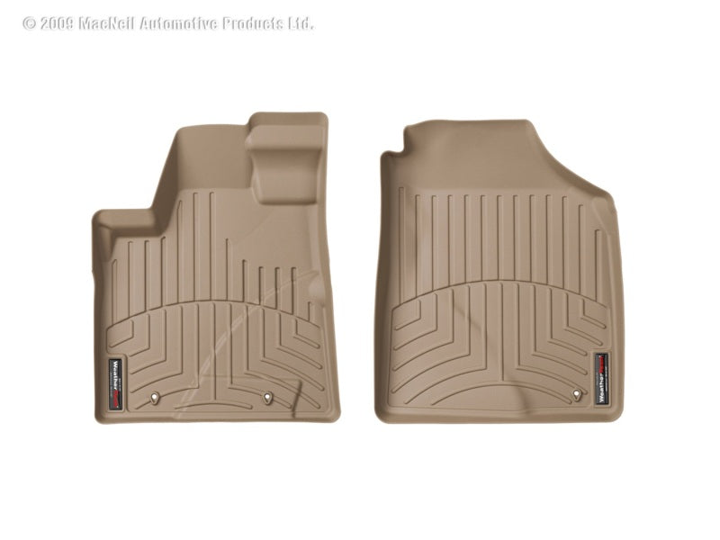 WeatherTech WT FloorLiner - Front - Tan Floor Mats Floor Mats - Rubber main image