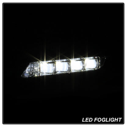 Spyder 18-19 Honda Accord Sedan OEM LED Fog Lights w/OEM Fit Switch - Clear (FL-HA2018-4D-LED-C) 5086310 5086310 Photo - Unmounted