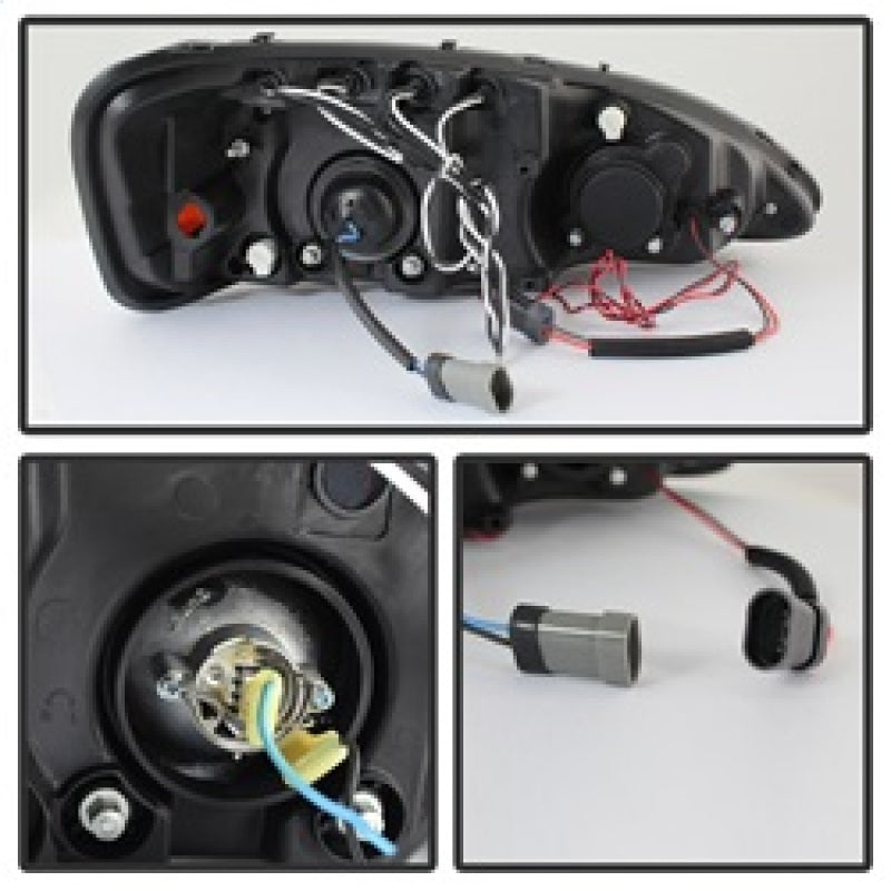 Spyder Pontiac Grand Prix 04-08 Projector Headlights LED Halo LED Blk Smke PRO-YD-PGP04-HL-BSM 5078629 5078629 Photo - Unmounted