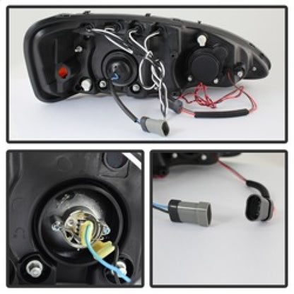 Spyder Pontiac Grand Prix 04-08 Projector Headlights LED Halo LED Blk Smke PRO-YD-PGP04-HL-BSM 5078629 5078629 Photo - Unmounted