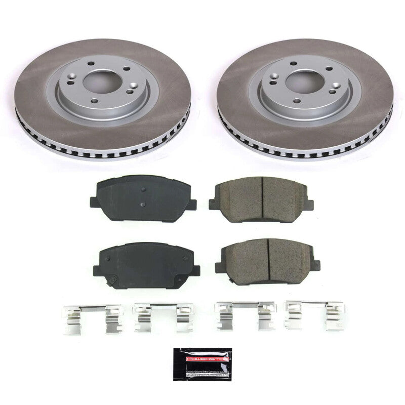 PowerStop Power Stop 19-20 Hyundai Santa Fe Front Semi-Coated Rotor Kit SC8309 SC8309 Photo - Primary