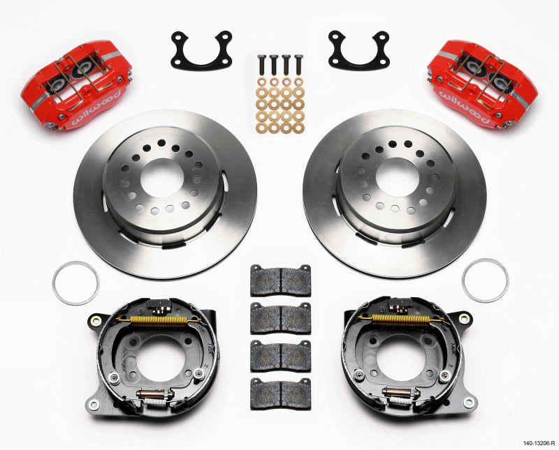 Wilwood Dynapro Dust-Boot P/S Park Brake Kit Red Small Ford 2.50in Offset 140-13206-R 140-13206-R Photo - Primary