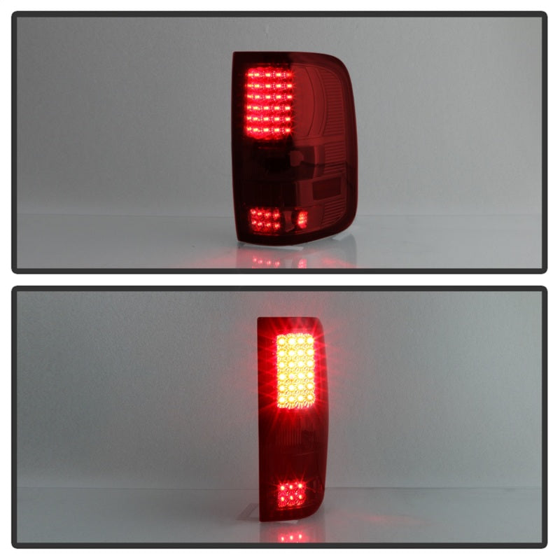 SPYDER Xtune Ford F150 Styleside 04-08 LED Tail Lights Red Clear ALT-ON-FF15004-LED-RC 5034069 5034069 Photo - Unmounted