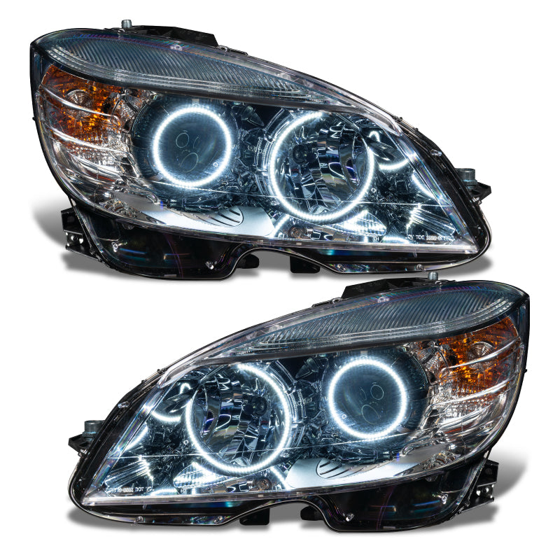 ORACLE Lighting Oracle 08-11 Mercedes Benz C-Class Pre-Assembled Headlights - Chrome Housing - White 7115-001 7115-001 Photo - in package