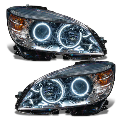 ORACLE Lighting Oracle 08-11 Mercedes Benz C-Class Pre-Assembled Headlights - Chrome Housing - White 7115-001 7115-001 Photo - in package