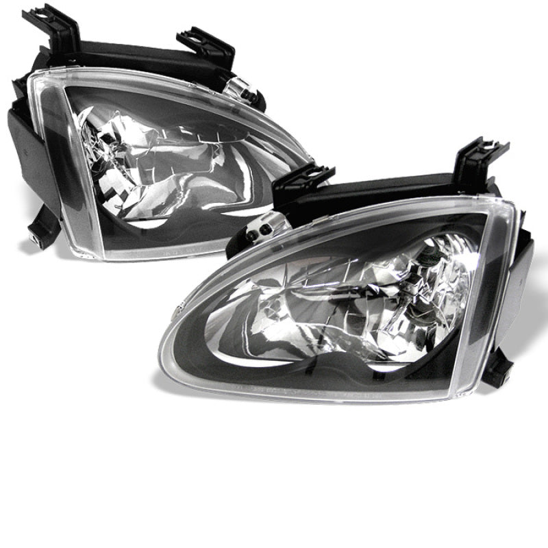 Spyder Honda Del Sol 93-97 Crystal Headlights Black HD-YD-HD93-BK 5012586 5012586 Photo - Primary