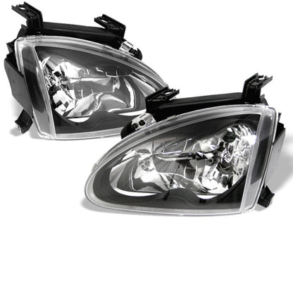Spyder Honda Del Sol 93-97 Crystal Headlights Black HD-YD-HD93-BK 5012586 5012586 Photo - Primary