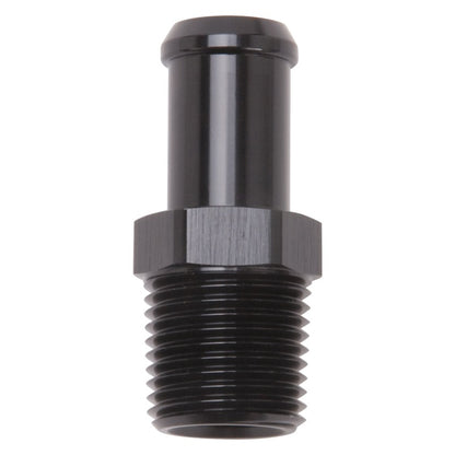 Edelbrock Hose End, Straight, 1/2" NPT to 5/8" Barb, Black Anodize 8159 Photo - Primary