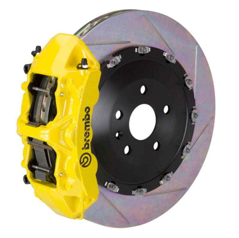 Brembo SS Front GT BBK 6 Piston Cast 405x34 2pc Rotor Slotted Type-1- Yellow 1N2.9538A5 1N2.9538A5 Photo - Primary