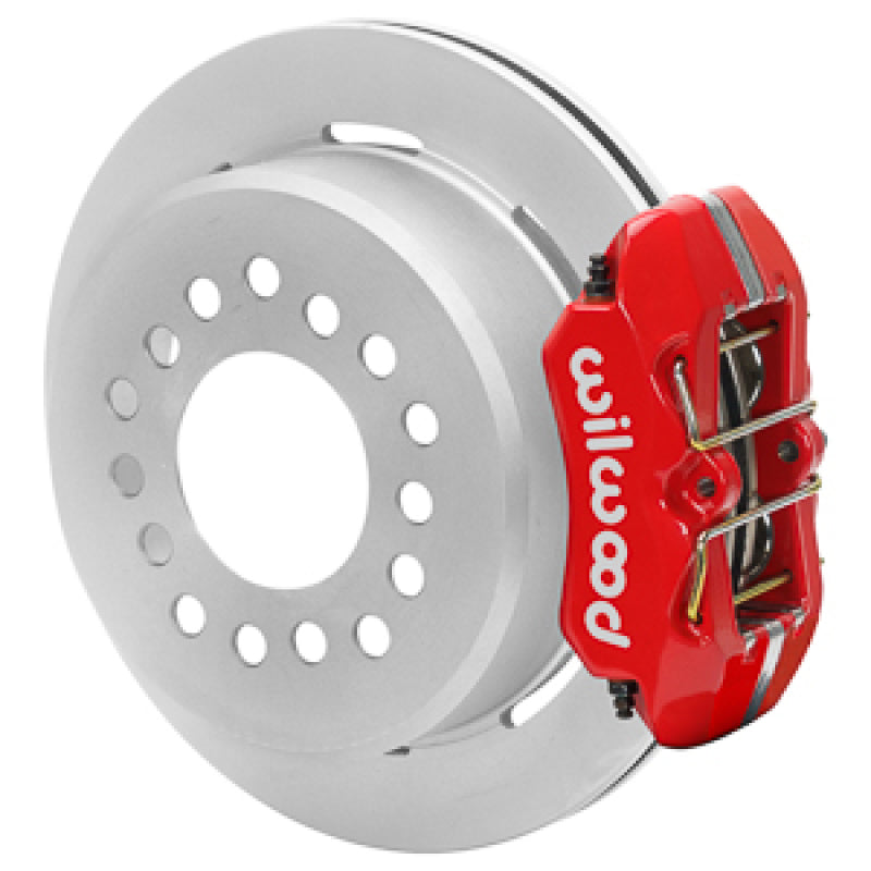 Wilwood Chevy Monte Carlo Forged 4 Piston DynaPro Red Caliper HP32 VV Plain Rotor - 11.00x0.81 140-17120-R 140-17120-R User 1