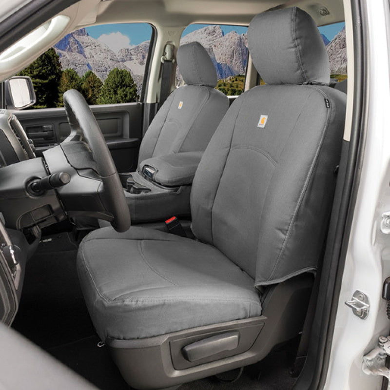 Covercraft 19-24 Chevrolet Silverado Carhartt PrecisionFit Custom Second Row Seat Covers - Gravel GTC4139CAGY GTC4139CAGY User 1