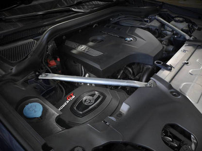 aFe Momentum GT Cold Air Intake System w/Pro Dry S Filter 17-21 BMW 530 L4-2.0L 50-70067D 50-70067D Photo - Mounted