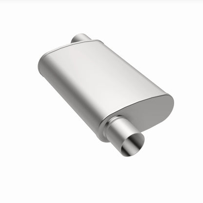 MagnaFlow 4" X 9" Oval Offset/Offset XL Multi-Chamber Performance Muffler 13236 360 Degree Image Set