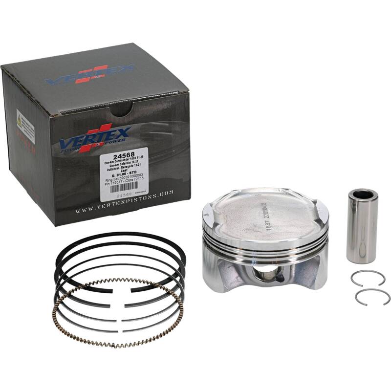 Vertex Pistons Vertex Piston 11-19 Can-Am Commander 1000 1000cc Cast Replica Piston Kit 24568 24568 Photo - Primary