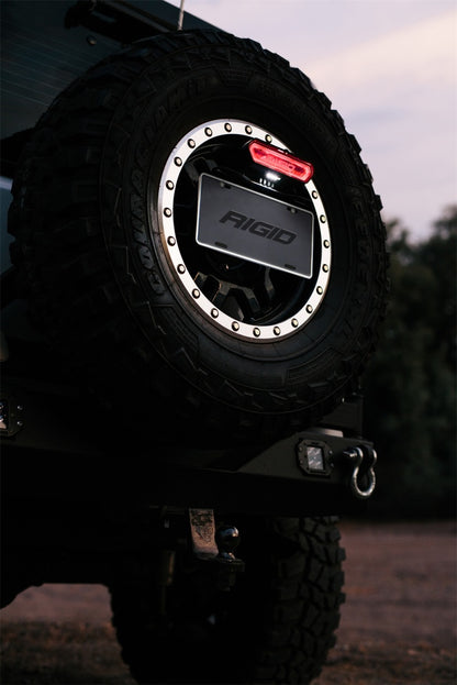 Rigid Chase, Rear Facing 5 Mode LED Light, Black Housing 90133 Photo - Mounted