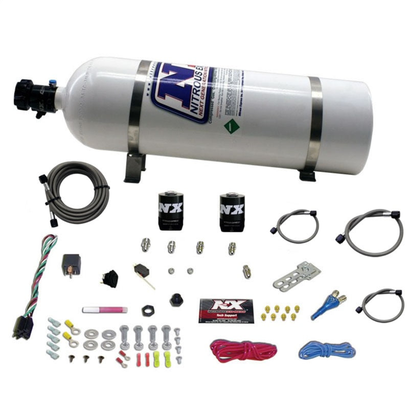 Nitrous Express All Ford EFI Single Nozzle Nitrous Kit (35-150HP) w/15lb Bottle 20922-15 20922-15 Photo - Primary