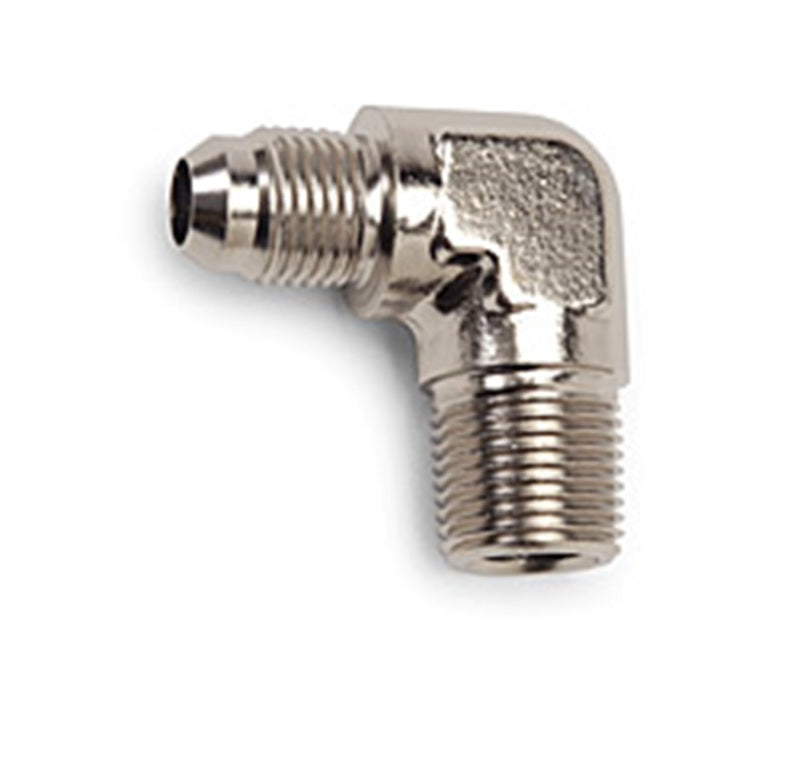 Russell Performance -3 AN to 1/8in NPT 90 Degree Flare to Pipe Adapter (Endura) (25 pcs.) 660799 660799 Photo - Primary