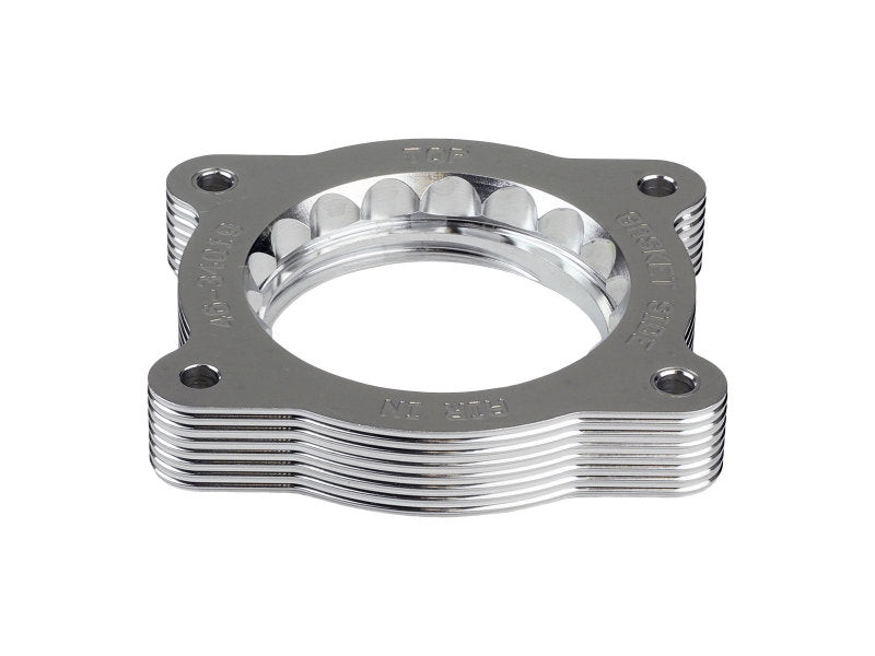 aFe 07-13 Chevrolet Silverado 1500/GMC Sierra 1500 Silver Bullet Throttle Body Spacer - Silver 46-34019 46-34019 Photo - Unmounted